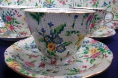 ROYAL WINTON QUEEN ANNE- CUP & SAUCER (RALEIGH )    ..... http://jaapiesfinechinastore.com