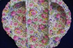 ROYAL WINTON SUMMERTIME- 3 PART RELISH DISH  (MARINA)  ..... http://jaapiesfinechinastore.com