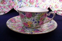 ROYAL WINTON SUMMERTIME- ASCOT CUP & ROUND SAUCER  6 1/4" ..... https://www.jaapiesfinechinastore.com