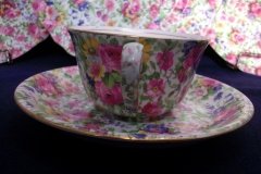 ROYAL WINTON SUMMERTIME- ASCOT CUP & ROUND SAUCER  6 1/4" ..... http://jaapiesfinechinastore.com
