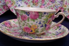 ROYAL WINTON SUMMERTIME- ASCOT CUP & ROUND SAUCER  6 1/4" ..... https://www.jaapiesfinechinastore.com