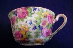 ROYAL WINTON SUMMERTIME- ASCOT CUP & ROUND SAUCER  6 1/4" ..... http://jaapiesfinechinastore.com