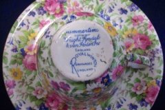 ROYAL WINTON SUMMERTIME- ASCOT CUP & ROUND SAUCER  6 1/4" ..... http://jaapiesfinechinastore.com