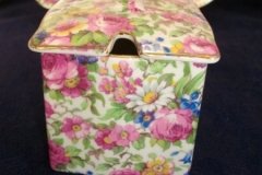 ROYAL WINTON SUMMERTIME- JAM/JELLY POT WITH LID (ASCOT)  ..... http://jaapiesfinechinastore.com