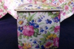 ROYAL WINTON SUMMERTIME- JAM/JELLY POT WITH LID (ASCOT)  ..... http://jaapiesfinechinastore.com
