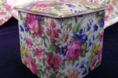 ROYAL WINTON SUMMERTIME- JAM/JELLY POT WITH LID (ASCOT)  ..... http://jaapiesfinechinastore.com