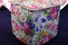 ROYAL WINTON SUMMERTIME- JAM/JELLY POT WITH LID (ASCOT)  ..... http://jaapiesfinechinastore.com