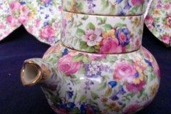 ROYAL WINTON SUMMERTIME-  MINI TEAPOT STACKING SET  ..... http://jaapiesfinechinastore.com