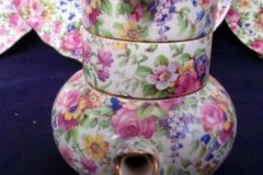 ROYAL WINTON SUMMERTIME-  MINI TEAPOT STACKING SET  ..... http://jaapiesfinechinastore.com