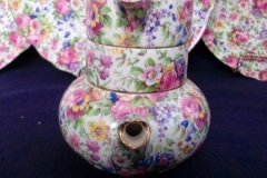 ROYAL WINTON SUMMERTIME-  MINI TEAPOT STACKING SET  ..... http://jaapiesfinechinastore.com