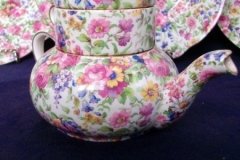 ROYAL WINTON SUMMERTIME-  MINI TEAPOT STACKING SET  ..... http://jaapiesfinechinastore.com