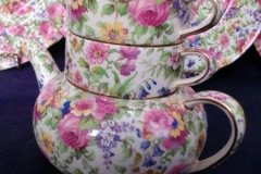 ROYAL WINTON SUMMERTIME-  MINI TEAPOT STACKING SET  ..... http://jaapiesfinechinastore.com