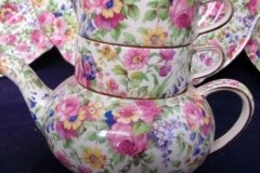 ROYAL WINTON SUMMERTIME-  MINI TEAPOT STACKING SET  ..... http://jaapiesfinechinastore.com
