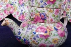 ROYAL WINTON SUMMERTIME-  MINI TEAPOT STACKING SET  ..... http://jaapiesfinechinastore.com
