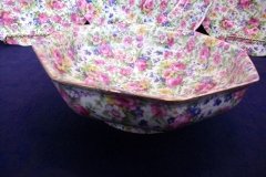 ROYAL WINTON SUMMERTIME-  OCTAGONAL SERVING BOWL 7 7/8"   ..... http://jaapiesfinechinastore.com