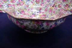 ROYAL WINTON SUMMERTIME-  OCTAGONAL SERVING BOWL 7 7/8"   ..... http://jaapiesfinechinastore.com