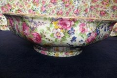 ROYAL WINTON SUMMERTIME-  OCTAGONAL SERVING BOWL 7 7/8"   ..... http://jaapiesfinechinastore.com