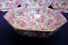 ROYAL WINTON SUMMERTIME-  OCTAGONAL SERVING BOWL 7 7/8"   ..... http://jaapiesfinechinastore.com