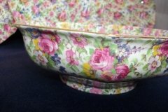 ROYAL WINTON SUMMERTIME-  OCTAGONAL SERVING BOWL 7 7/8"   ..... http://jaapiesfinechinastore.com