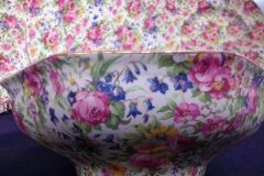 ROYAL WINTON SUMMERTIME-  OCTAGONAL SERVING BOWL 7 7/8"   ..... http://jaapiesfinechinastore.com