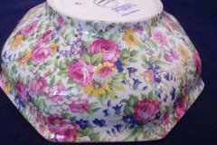 ROYAL WINTON SUMMERTIME-  OCTAGONAL SERVING BOWL 7 7/8"   ..... http://jaapiesfinechinastore.com