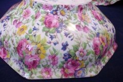 ROYAL WINTON SUMMERTIME-  OCTAGONAL SERVING BOWL 7 7/8"   ..... http://jaapiesfinechinastore.com