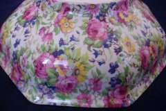 ROYAL WINTON SUMMERTIME-  OCTAGONAL SERVING BOWL 7 7/8"   ..... http://jaapiesfinechinastore.com