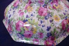 ROYAL WINTON SUMMERTIME-  OCTAGONAL SERVING BOWL 7 7/8"   ..... http://jaapiesfinechinastore.com