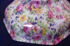 ROYAL WINTON SUMMERTIME-  OCTAGONAL SERVING BOWL 7 7/8"   ..... http://jaapiesfinechinastore.com