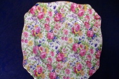 ROYAL WINTON SUMMERTIME- SQUARE SALAD PLATE 8" (ASCOT) #2   ..... https://www.jaapiesfinechinastore.com