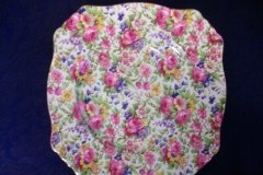 ROYAL WINTON SUMMERTIME- SQUARE SALAD PLATE 8" (ASCOT) #2   ..... http://jaapiesfinechinastore.com