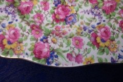 ROYAL WINTON SUMMERTIME- SQUARE SALAD PLATE 8" (ASCOT) #2   ..... http://jaapiesfinechinastore.com