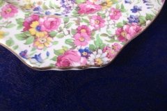 ROYAL WINTON SUMMERTIME- SQUARE SALAD PLATE 8" (ASCOT) #2   ..... http://jaapiesfinechinastore.com