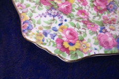 ROYAL WINTON SUMMERTIME- SQUARE SALAD PLATE 8" (ASCOT) #2   ..... https://www.jaapiesfinechinastore.com