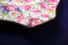 ROYAL WINTON SUMMERTIME- SQUARE SALAD PLATE 8" (ASCOT) #2   ..... https://www.jaapiesfinechinastore.com