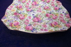 ROYAL WINTON SUMMERTIME- SQUARE SALAD PLATE 8" (ASCOT) #2   ..... https://www.jaapiesfinechinastore.com