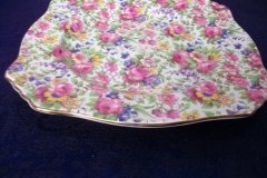ROYAL WINTON SUMMERTIME- SQUARE SALAD PLATE 8" (ASCOT) #2   ..... http://jaapiesfinechinastore.com
