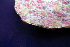 ROYAL WINTON SUMMERTIME- SQUARE SALAD PLATE 8" (ASCOT) #2   ..... https://www.jaapiesfinechinastore.com