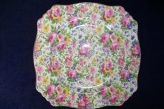 ROYAL WINTON SUMMERTIME- SQUARE SALAD PLATE 8" (ASCOT) #1   ..... http://jaapiesfinechinastore.com