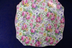 ROYAL WINTON SUMMERTIME- SQUARE SALAD PLATE 8" (ASCOT) #1   ..... https://www.jaapiesfinechinastore.com