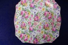 ROYAL WINTON SUMMERTIME- SQUARE SALAD PLATE 8" (ASCOT) #1   ..... http://jaapiesfinechinastore.com