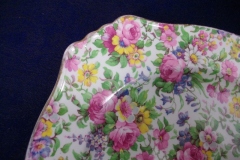 ROYAL WINTON SUMMERTIME- SQUARE SALAD PLATE 8" (ASCOT) #1   ..... https://www.jaapiesfinechinastore.com