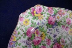 ROYAL WINTON SUMMERTIME- SQUARE SALAD PLATE 8" (ASCOT) #1   ..... http://jaapiesfinechinastore.com
