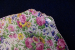 ROYAL WINTON SUMMERTIME- SQUARE SALAD PLATE 8" (ASCOT) #1   ..... https://www.jaapiesfinechinastore.com