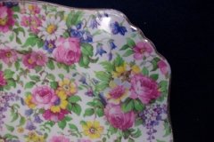 ROYAL WINTON SUMMERTIME- SQUARE SALAD PLATE 8" (ASCOT) #1   ..... http://jaapiesfinechinastore.com