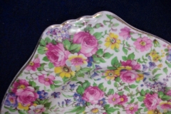 ROYAL WINTON SUMMERTIME- SQUARE SALAD PLATE 8" (ASCOT) #1   ..... https://www.jaapiesfinechinastore.com