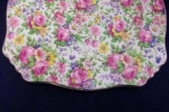 ROYAL WINTON SUMMERTIME- SQUARE SALAD PLATE 8" (ASCOT) #1   ..... http://jaapiesfinechinastore.com
