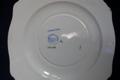 ROYAL WINTON SUMMERTIME- SQUARE SALAD PLATE 8" (ASCOT) #1   ..... http://jaapiesfinechinastore.com
