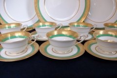 ROYAL WORCESTER 3353 GREEN- CUP &  SAUCER    .....   http://jaapiesfinechinastore.com