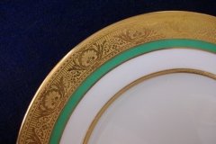 ROYAL WORCESTER 3353 GREEN- SALAD  PLATE    .....   http://jaapiesfinechinastore.com
